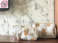 Block-Print Travel Pouches (Set of 3) - Genda Phool
