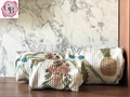Block-Print Travel Pouches (Set of 3) - Mughal